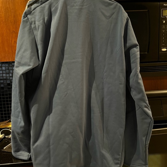 Authentic Adidas All Blacks 1/4 zip in blue size L - Picture 3 of 3